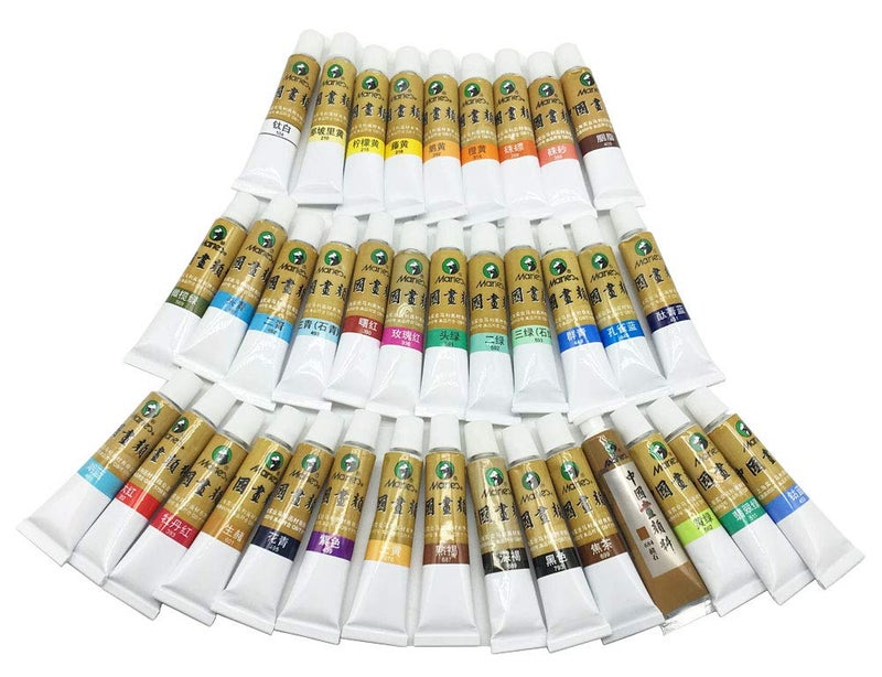 Easyou Marie Chinese Painting Color Tubes Pigment Water Color Big Size Watercolor Set 12mlx36colors - Image 5